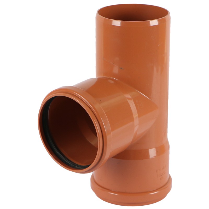 PVC TEE 4" ORRANGE