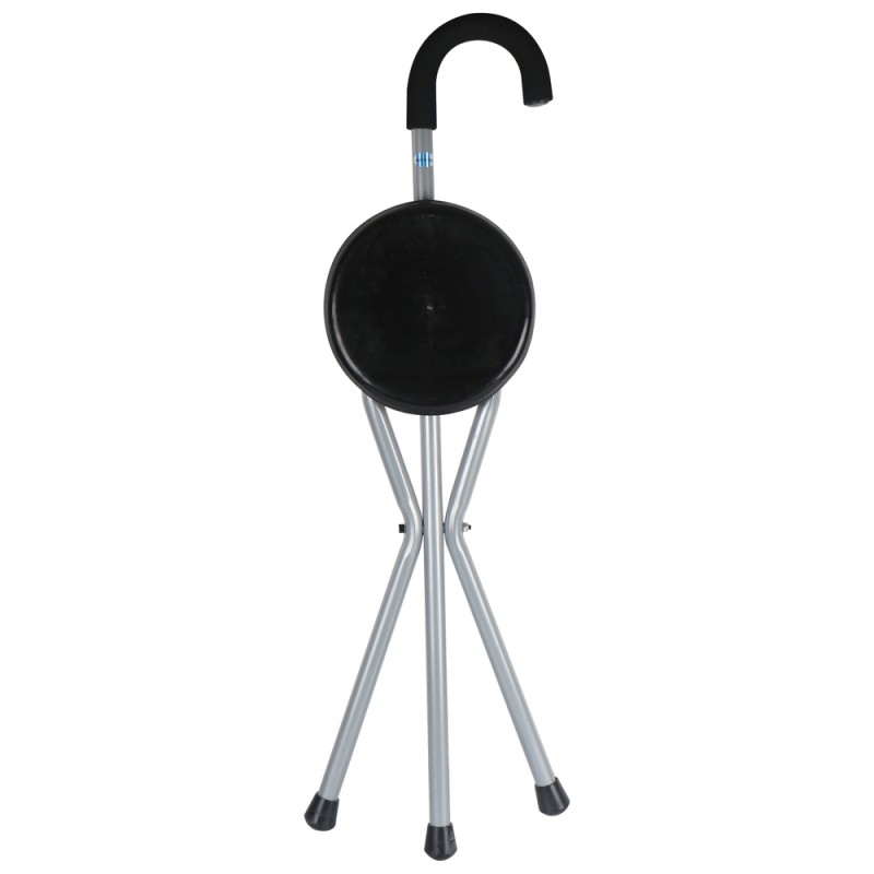 FOLDABLE ELDERLY WALKING STICK CHAIR