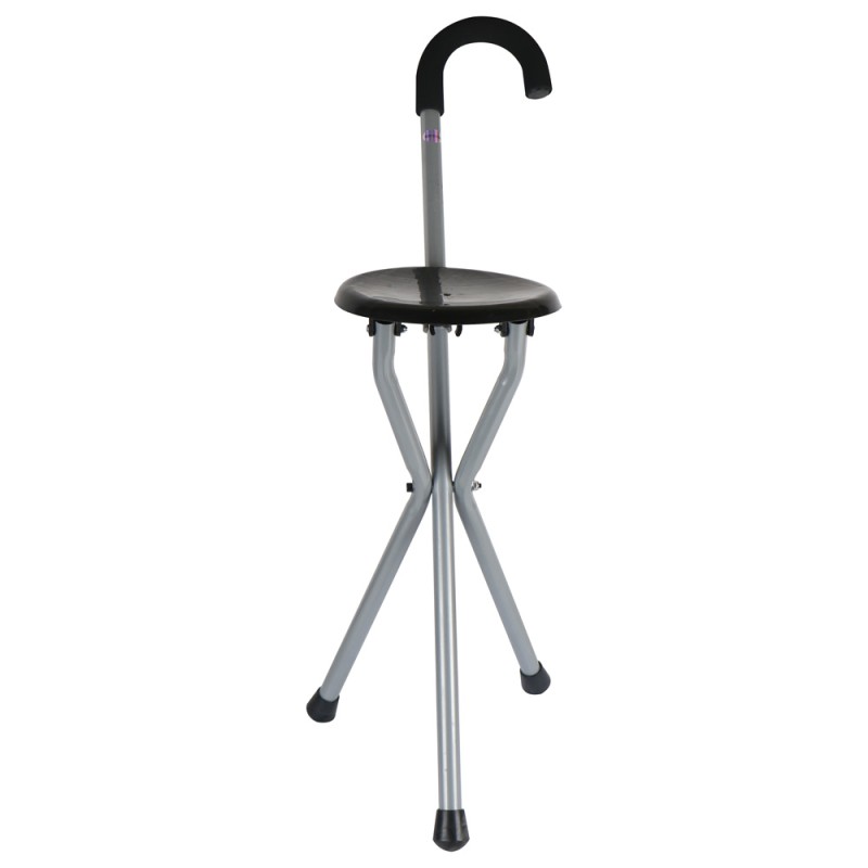 FOLDABLE ELDERLY WALKING STICK CHAIR