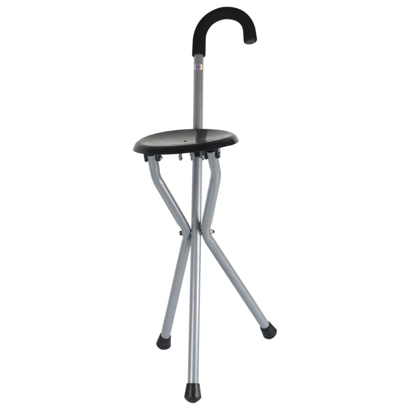 FOLDABLE ELDERLY WALKING STICK CHAIR