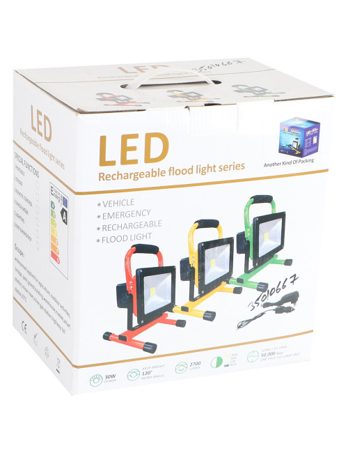 Rechargeable Flood LED30W كشاف شحن