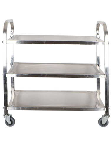 L-2A عربانة رف مطعم 4 عجل استانلستيل كبير CHN