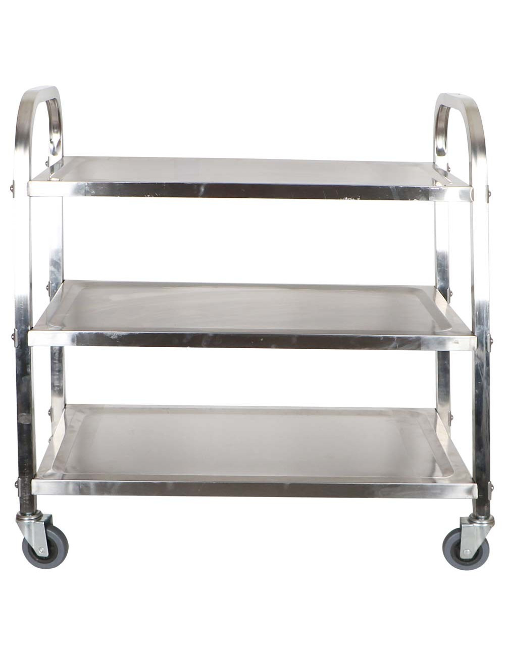 L-2A STAINLESS STEEL RESTURANT TROLLEY 3 SHELF BIG