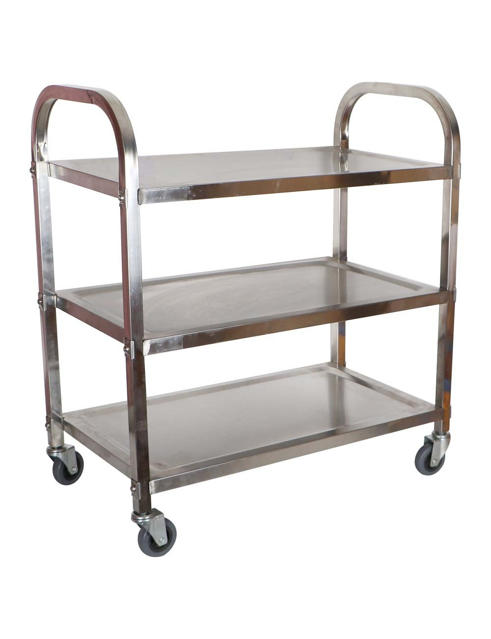 L-2A STAINLESS STEEL RESTURANT TROLLEY 3 SHELF BIG
