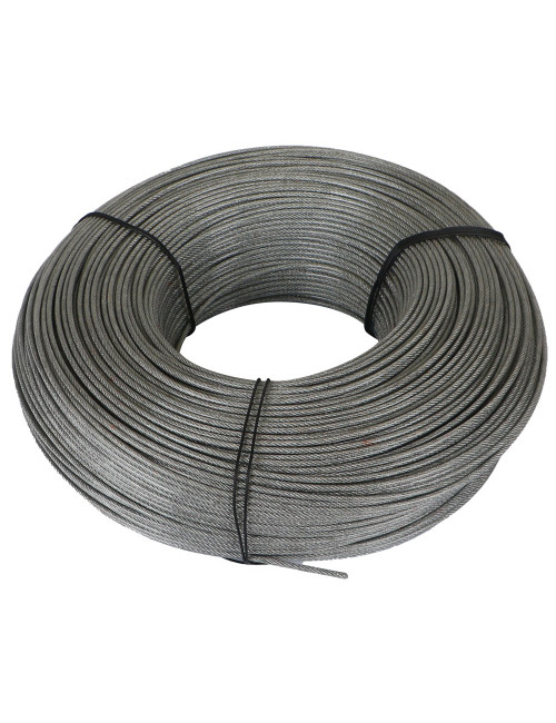 GALV STEEL WIRE ROPE PVC COATED 2 × 3 MM × 300 MTR