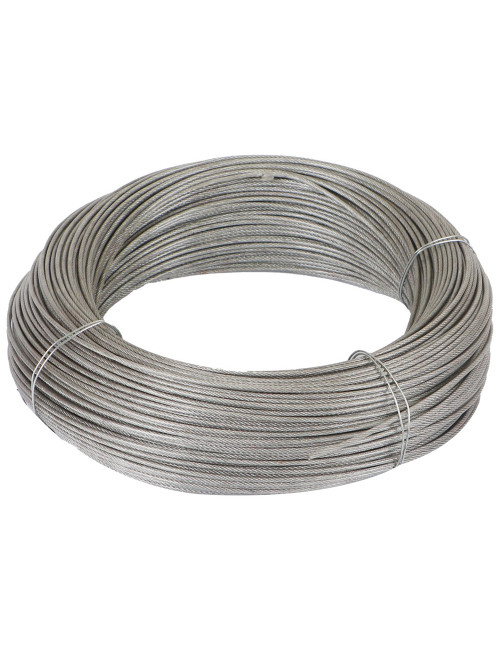 GALV STEEL WIRE ROPE PVC COATED 1.5 × 2 MM × 150 MTR