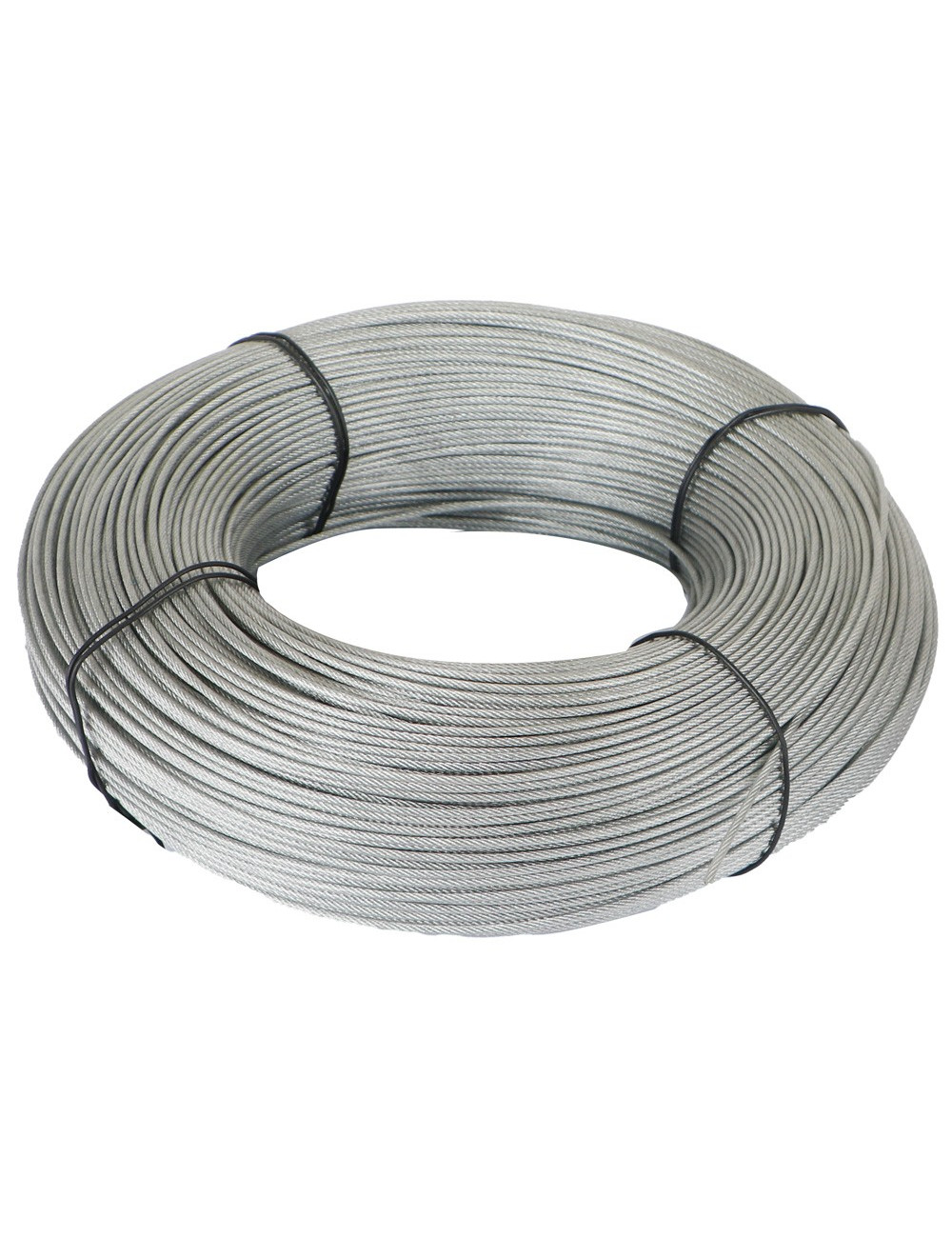 GALV STEEL WIRE ROPE PVC COATED 1.5 × 2 MM × 300 MTR