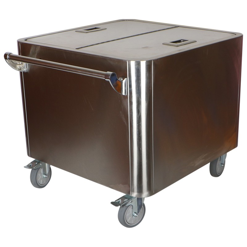 600 X 600 X 550 MM عربانة منزل استانلستيل متعددة الاستخدامات 4 عجل