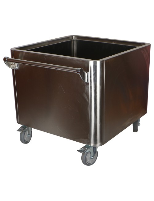 600 X 600 X 550 MM عربانة منزل استانلستيل متعددة الاستخدامات 4 عجل