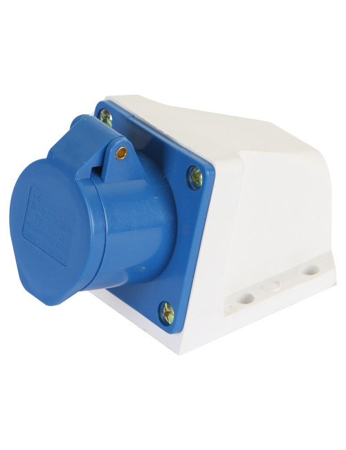 WALL MOUNTED INDUSTRIAL FEMALE SOCKET 16 AMP-3PIN