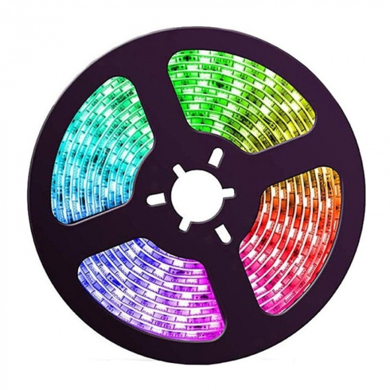 شريط ليد سمارت 10 متر مع ريموت +بلوتوث مع محول USB-LED-RGB