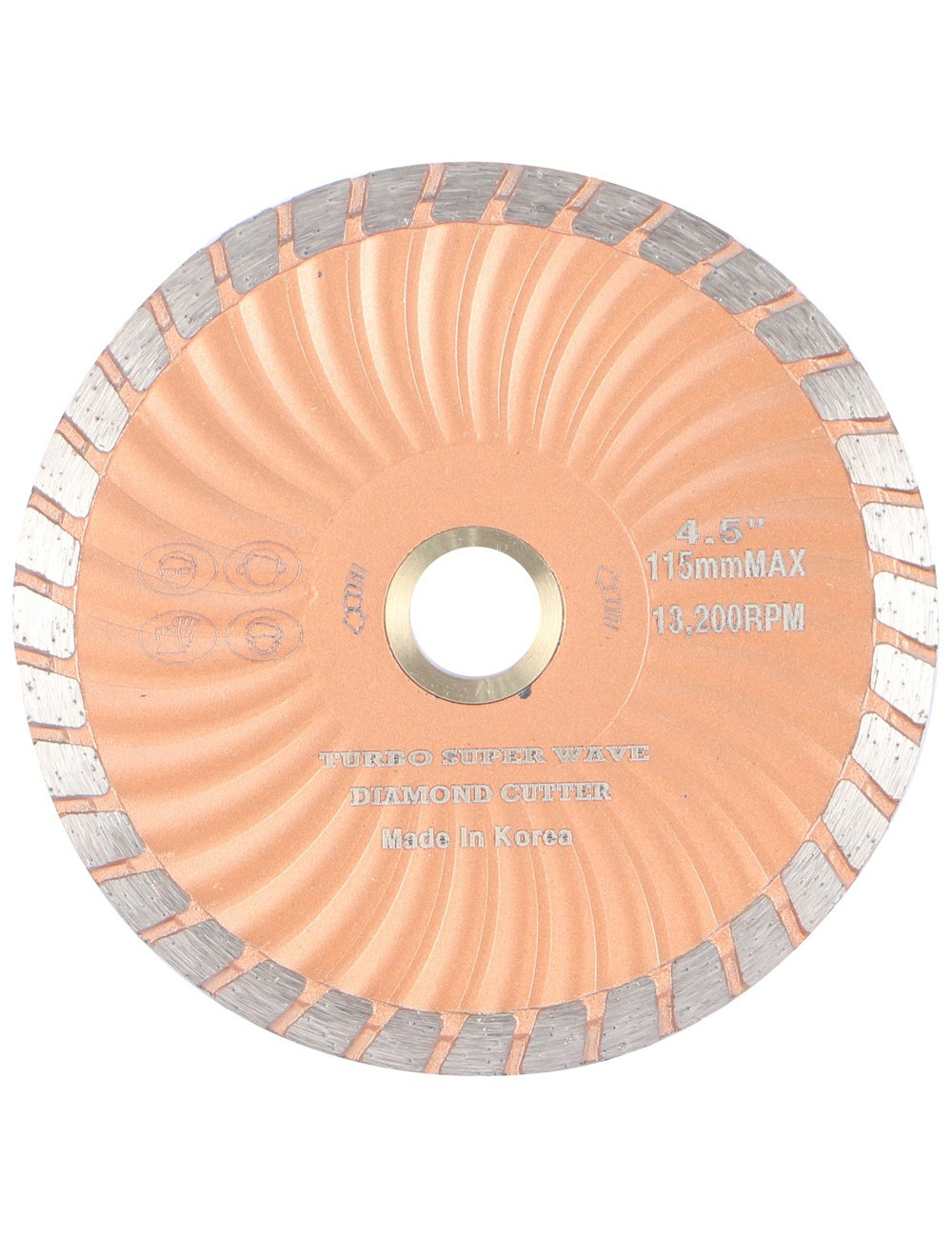 H.Dاسطوانة جرانيت ورخام 4.5" ذهبي