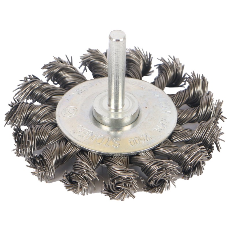 STONEC BRUSH WHEEL TWIST TYPE FOR DRILL 3"
