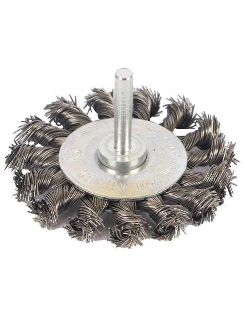 STONEC BRUSH WHEEL TWIST TYPE FOR DRILL 3"