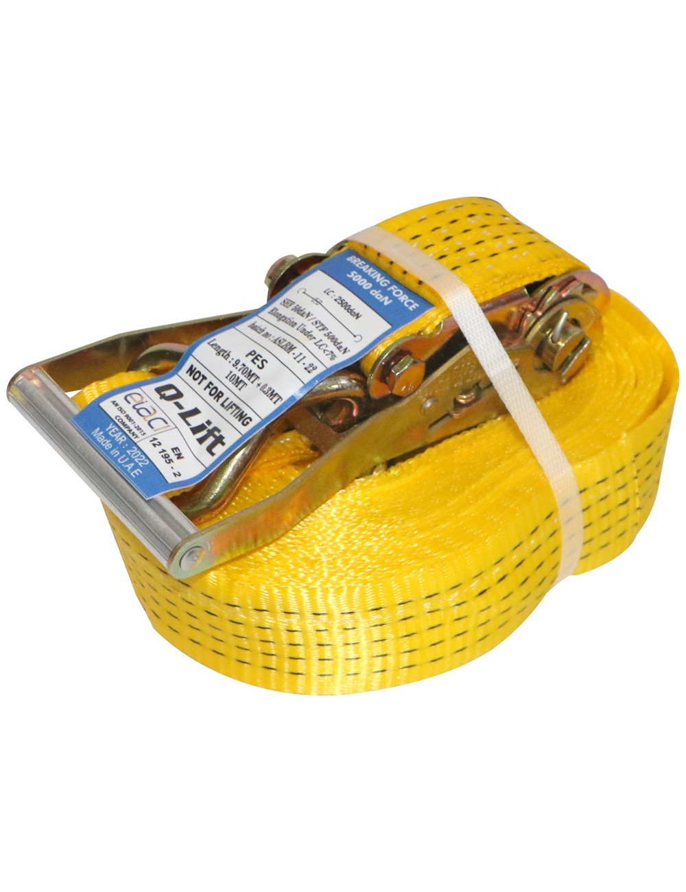 CARGO LASHING BELT YELLOW 2" X 5 TON X 10 MTR