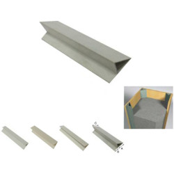 PVC Chamfer Dark Grey Color 2M Long SN 25 - KOREA