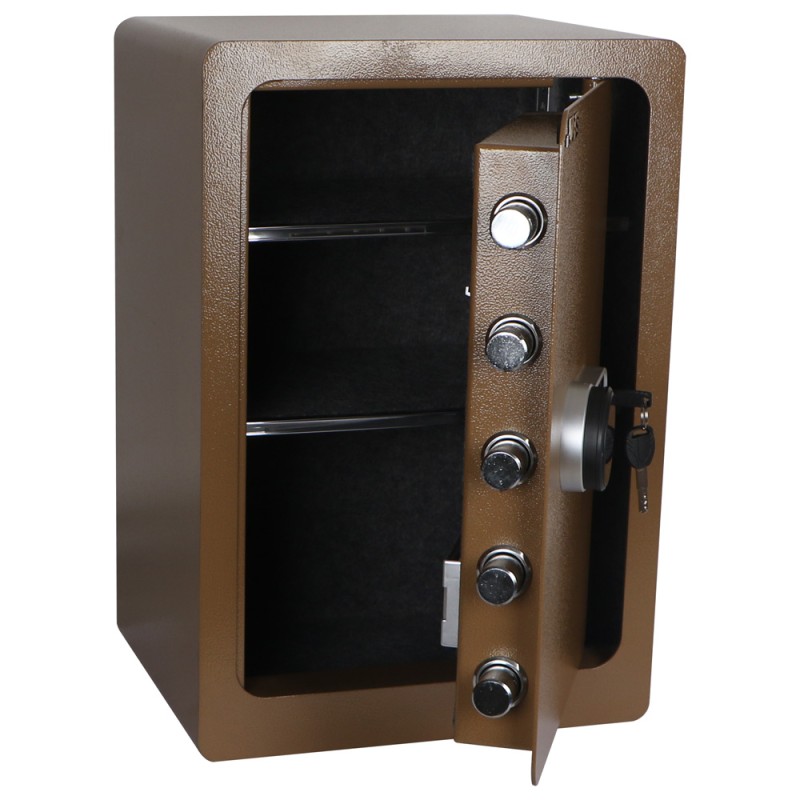 WIS-55 PASSWORD 55×38×30CM صندوق تجورى بني