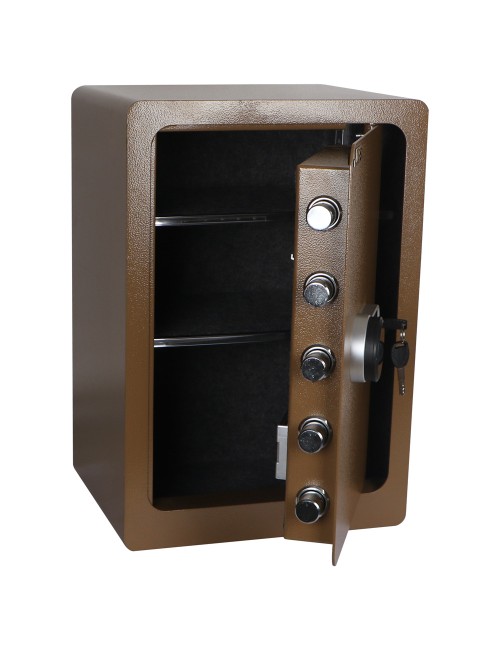 WIS-55 PASSWORD 55×38×30CM صندوق تجورى بني