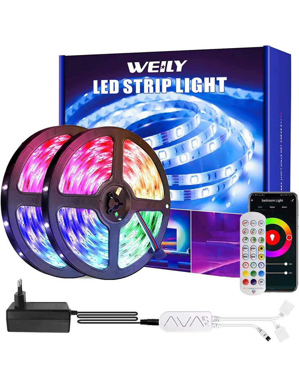 Y9 LED STRIP LIGHT 10MTR 140 LED 5V USB WITH REMOTE CONTROL