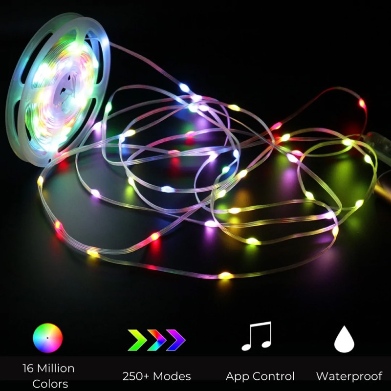 LED STRIP LIGHT SET USB 5V 10MTR RGB CONTROLLER