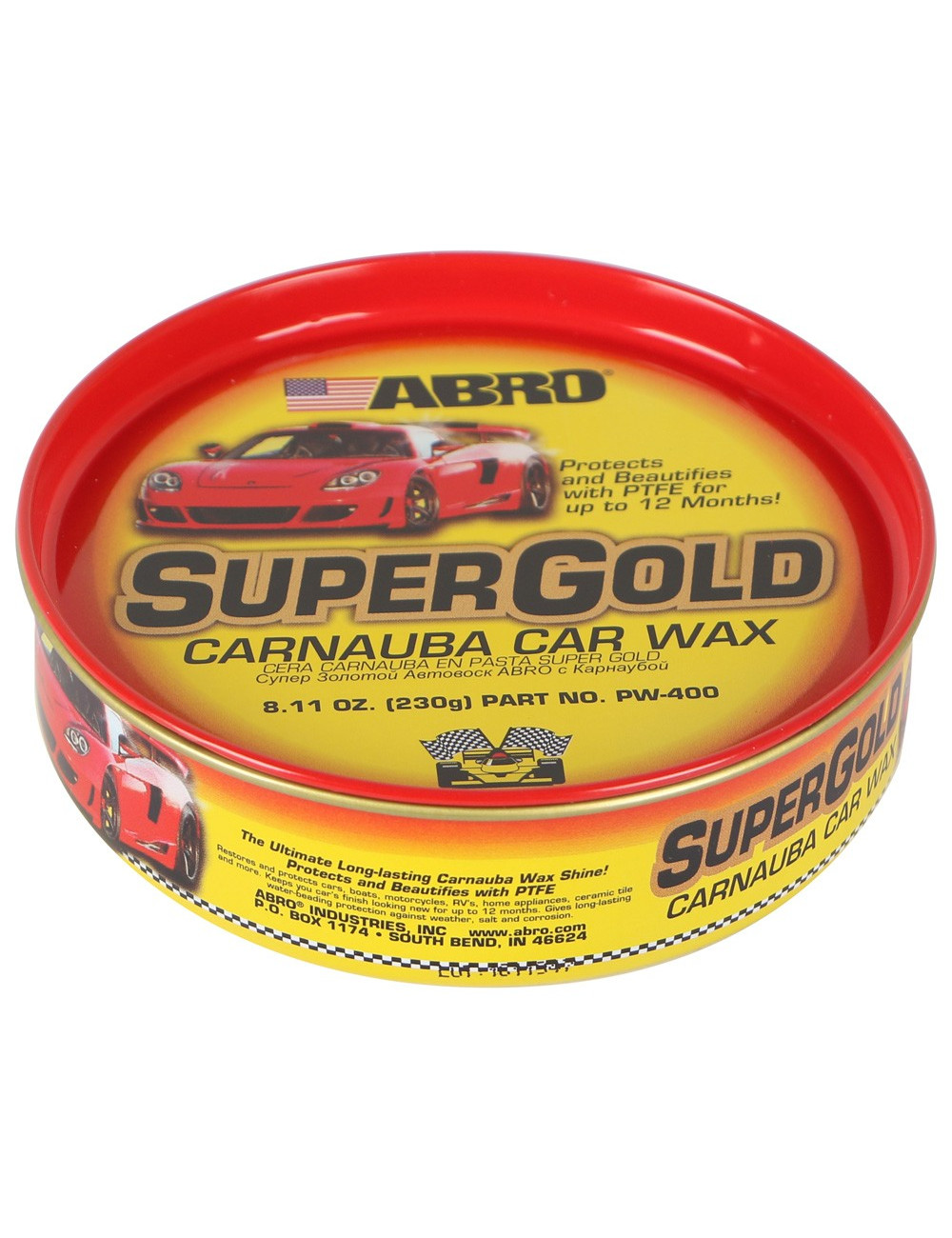 بولش سيارة ناعم علبة SUPER GOLD -230G-ABRO