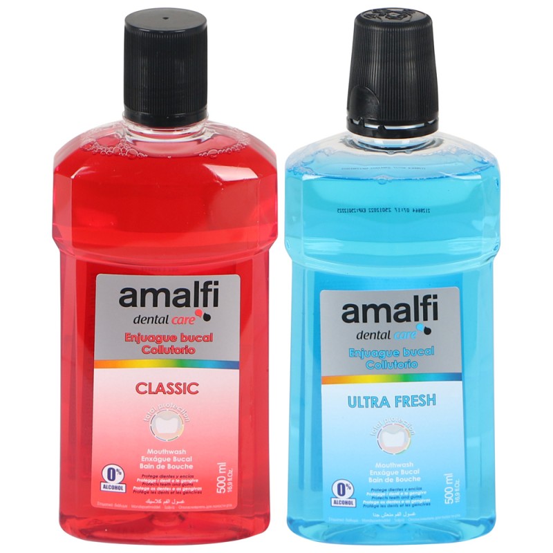 AMALFI غسول للفم 500 ملي 2 حبة