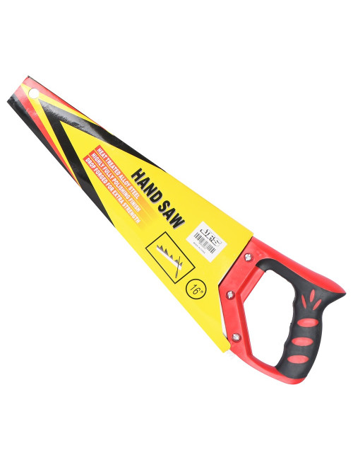 DT1701 WOOD HAND SAW YELLOW PLASTIC HANDLE 16"