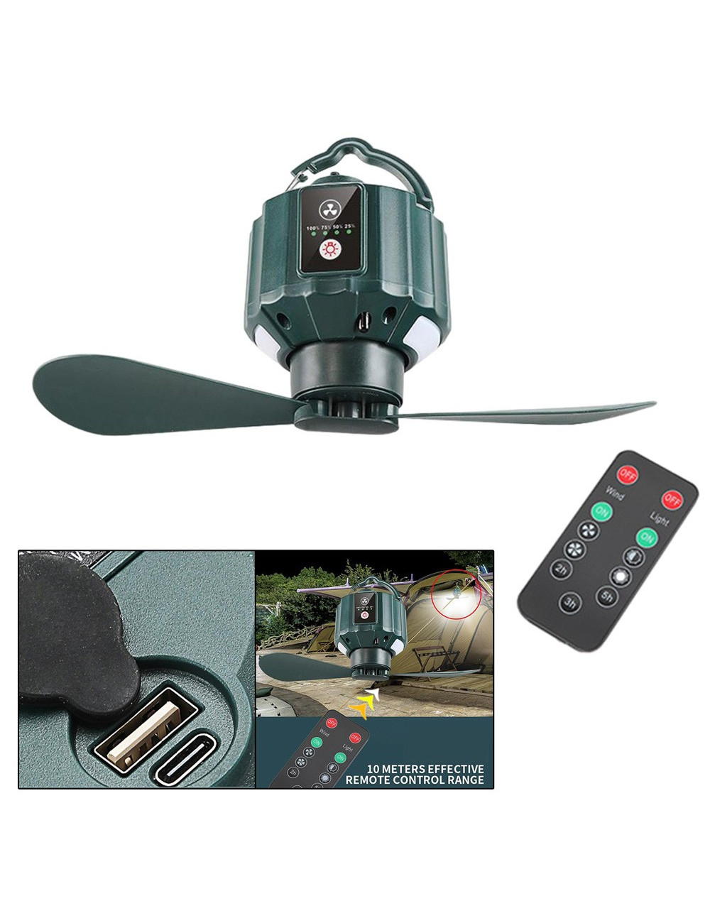 X15 USB OUTDOOR HNAGING COOLING FAN