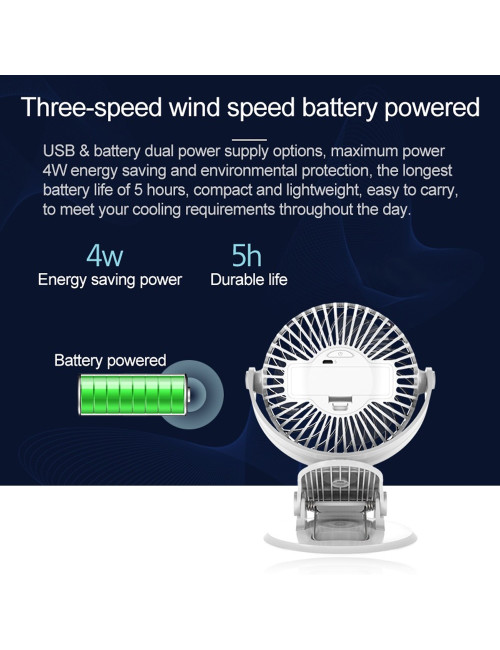 D601 USB DESKTOP FAN WITH CLIP