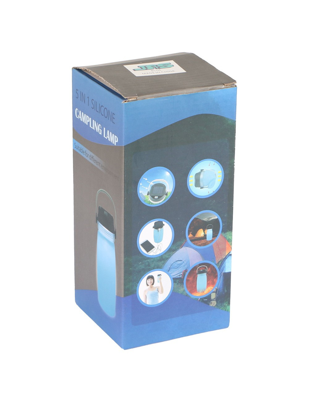 LFC-3023 5IN1 SILICONE LAMP LITHIUM BATTERY2000MAH BLUE