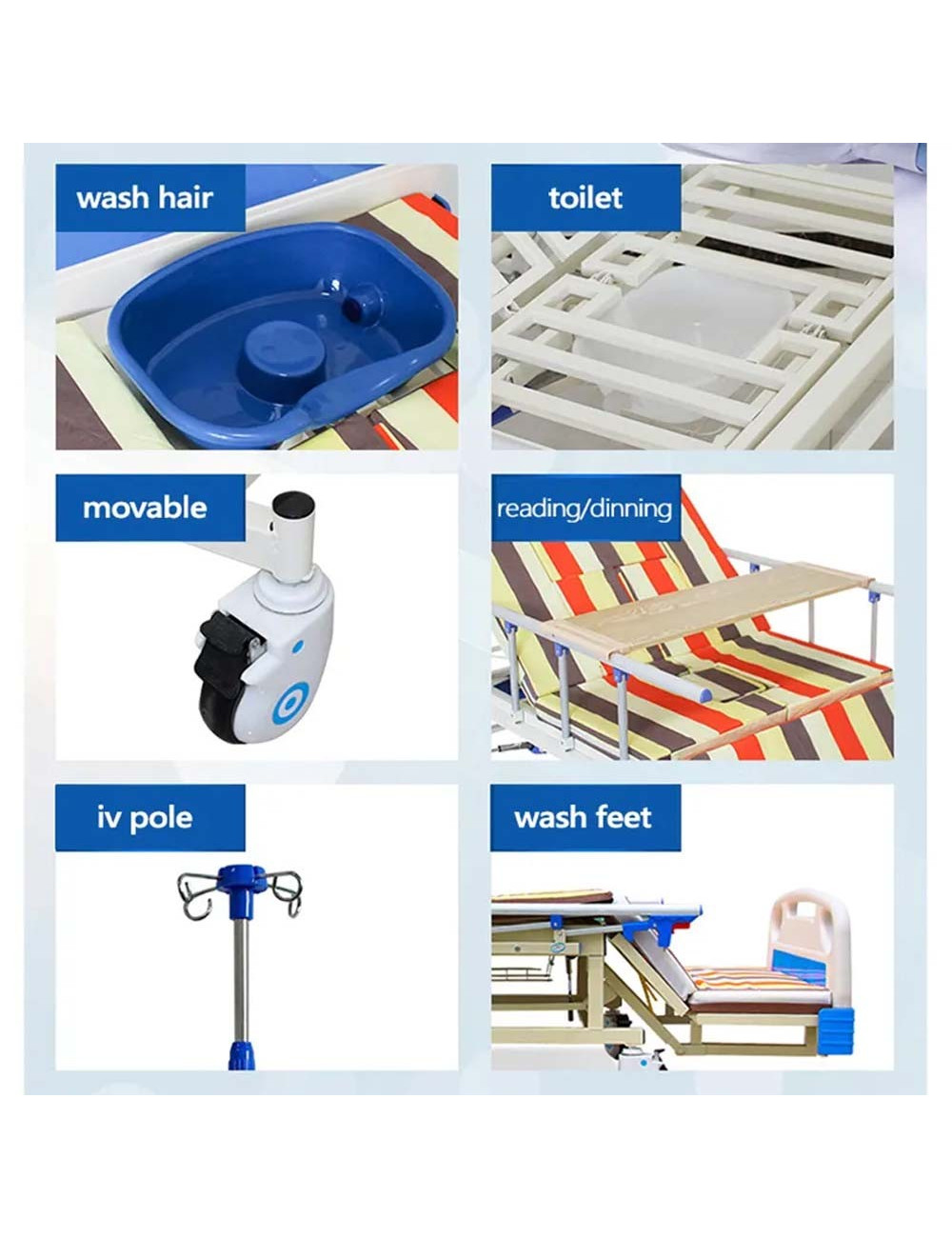 سرير طبي JAS-MNRB 200 X 96 X 50CM