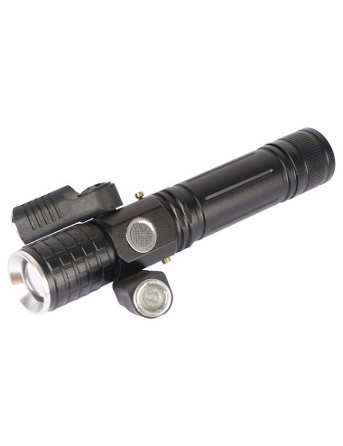 ROTARY ZOOM FLASHLIGHT LITHIUM BATTERY18650 1200MAH