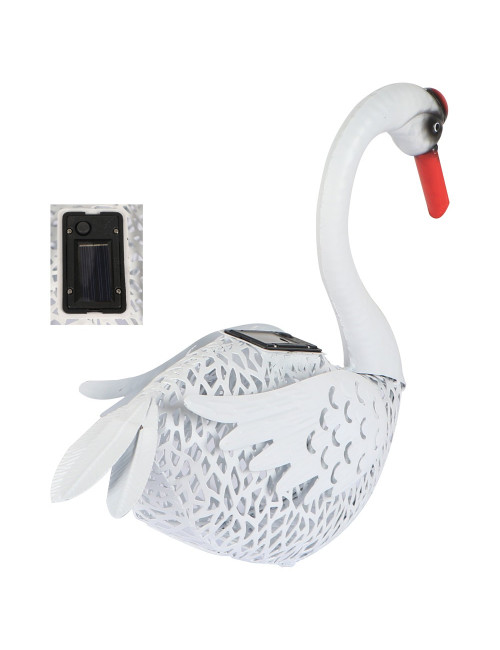 DECORATIVE SWAN SHAPE SOLAR GARDEN LAMP 800G