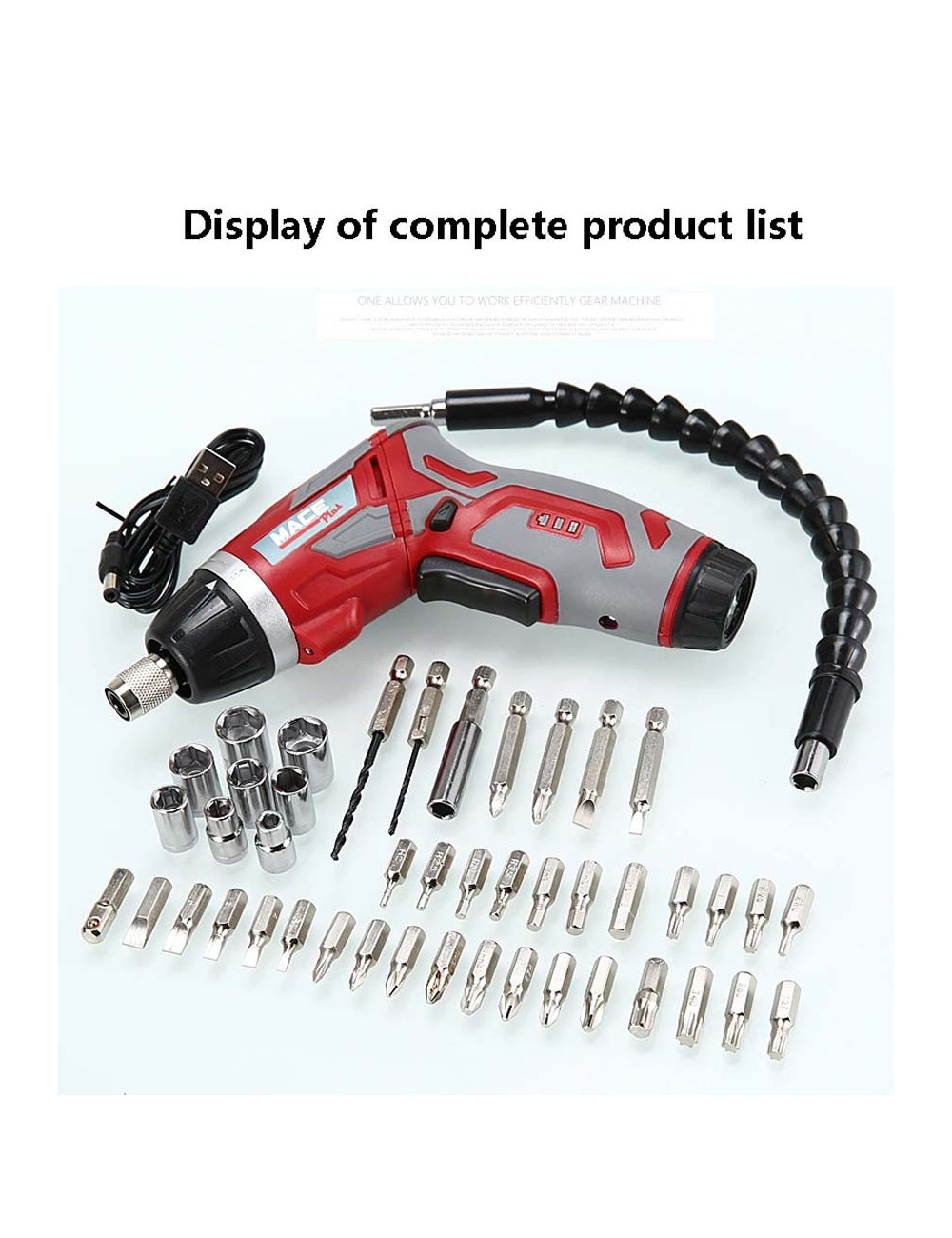 MT-SC 4.2KIT LINO CORDLESS DRILL 4.2 V 46 PCS/SET