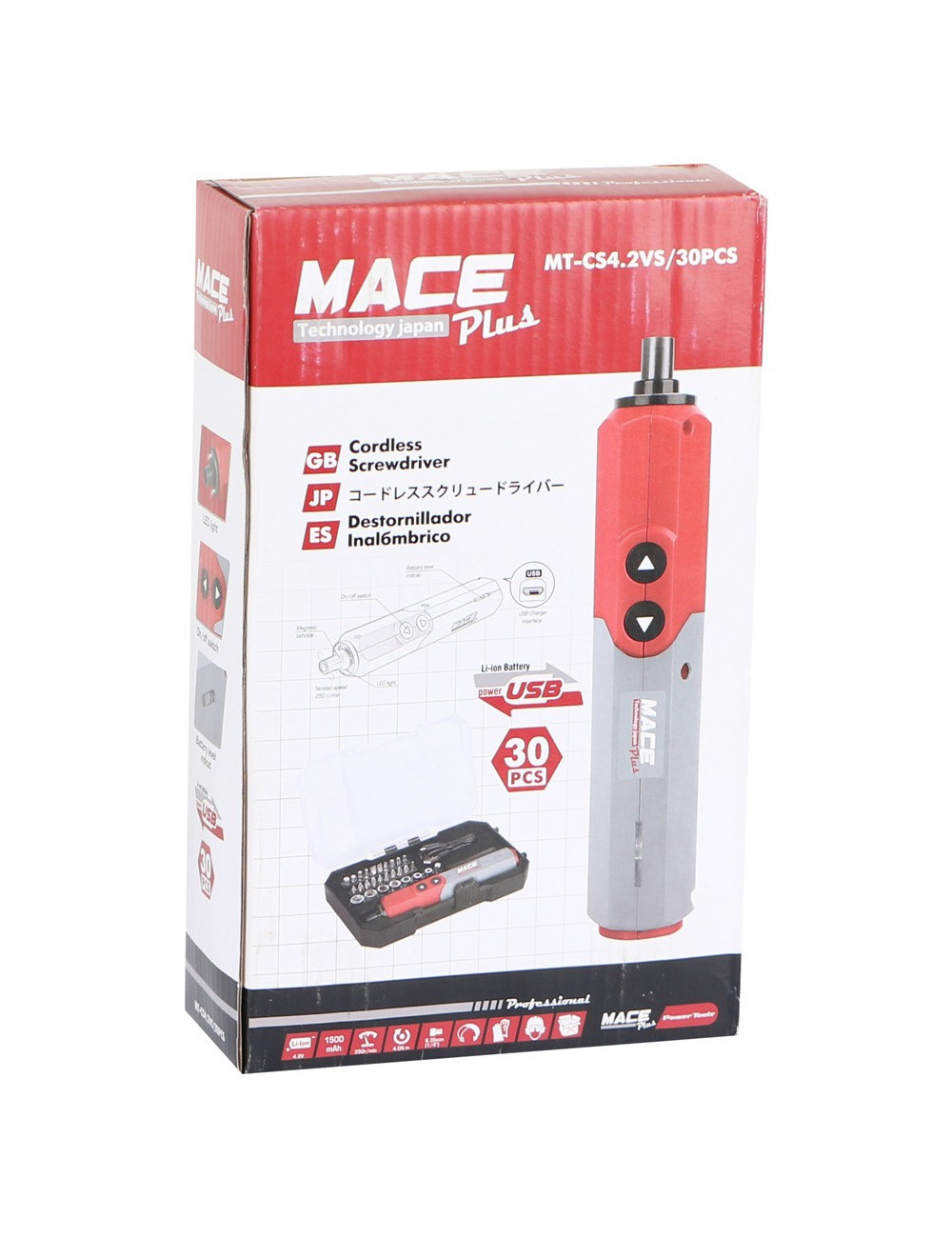 MT-CS4.2VS CORDLESS SCREWDRIVER 30PCS SET