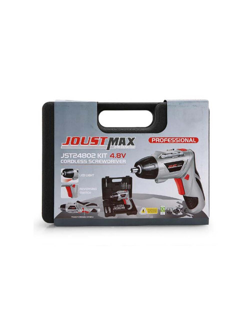 JST24802KIT CORDLESS SCREWDRIVER 4.8V KIT
