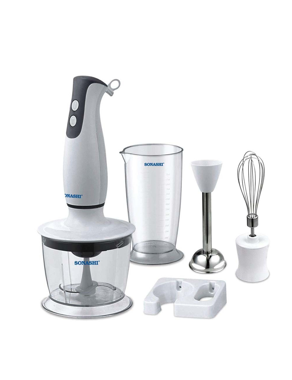 SONASHI 3 IN 1 HAND BLENDER /2 SPEED/300W
