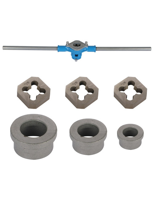 ELETRICIAN STOCK & DIE SET SIZE PG11 13.5 16 & 21
