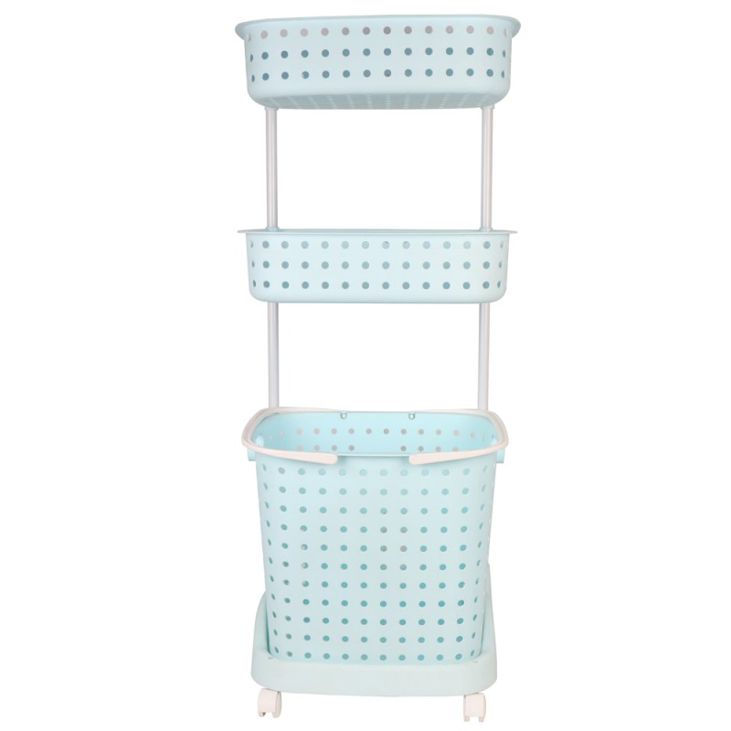 THREE LAYER LAUNDRY STORAGE BASKET MULTICOLOR 45*32*110