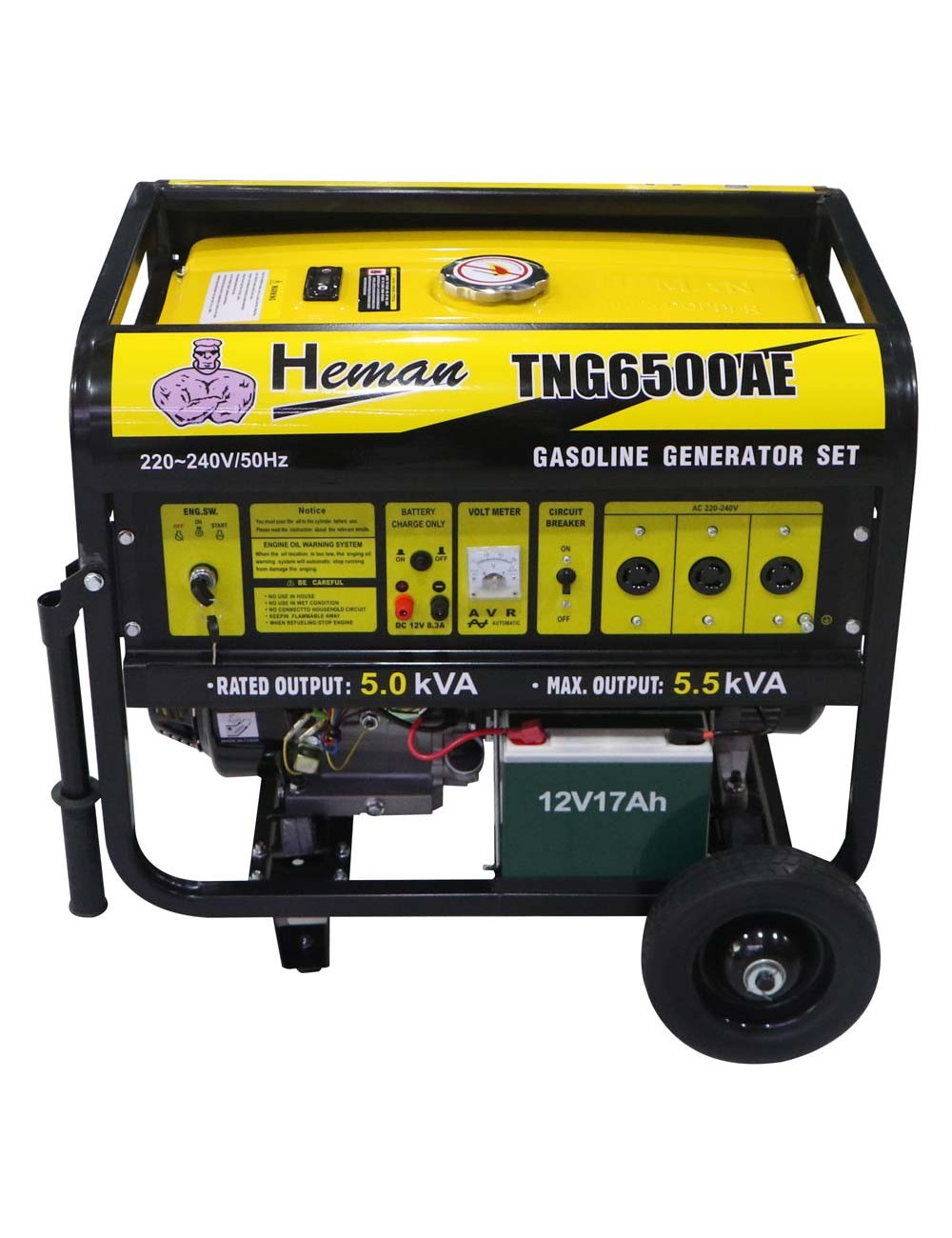 TNG6500AE HEMAN GASOLINE GENERATOR 5 KW