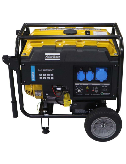 QEP5-1P-8000 ATLAS COPCO ELECTRIC SELF START GENERATOR MACHINE