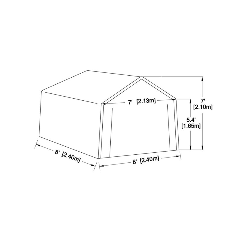 103-0144 خيمة حديقة 2.4×2.4×2.1 CHN