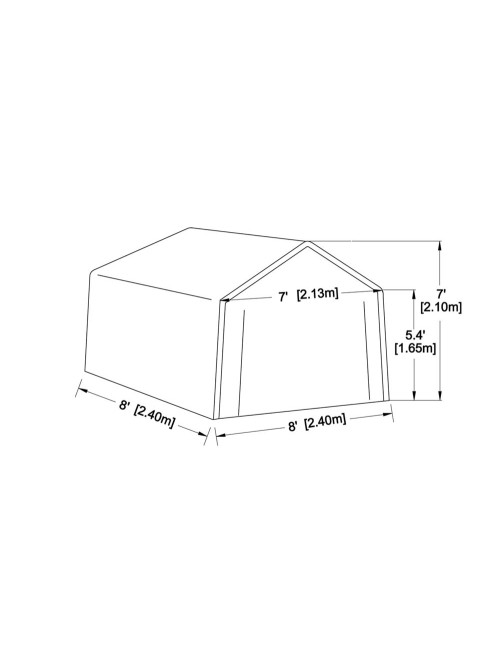 103-0144 خيمة حديقة 2.4×2.4×2.1 CHN