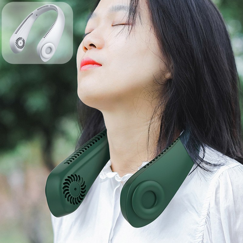 RECHARGEABLE BLADELESS NECK FAN 2000MAH