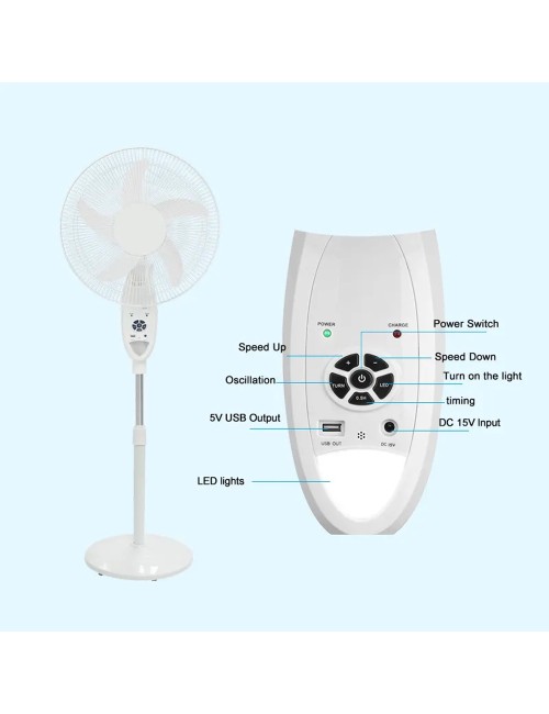LD-118 SOLAR FAN AC/DC 18"