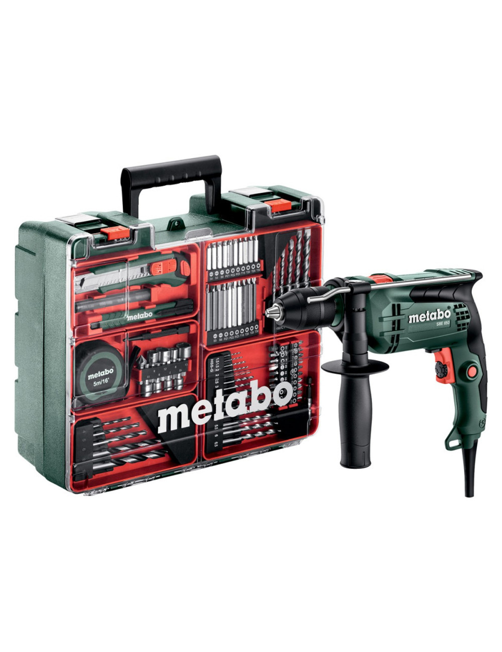 METABO SBE 650 IMPACT DRILL SET