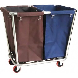 D-026-2 DOUBLE BARREL LINEN CART