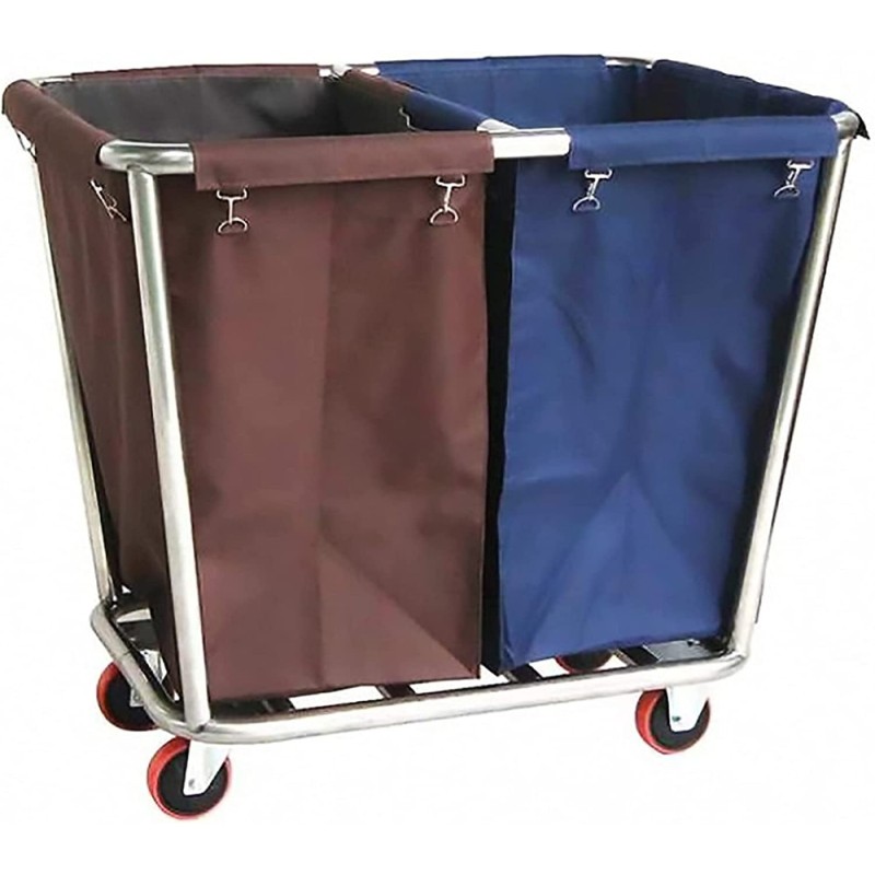 D-026-2 DOUBLE BARREL LINEN CART