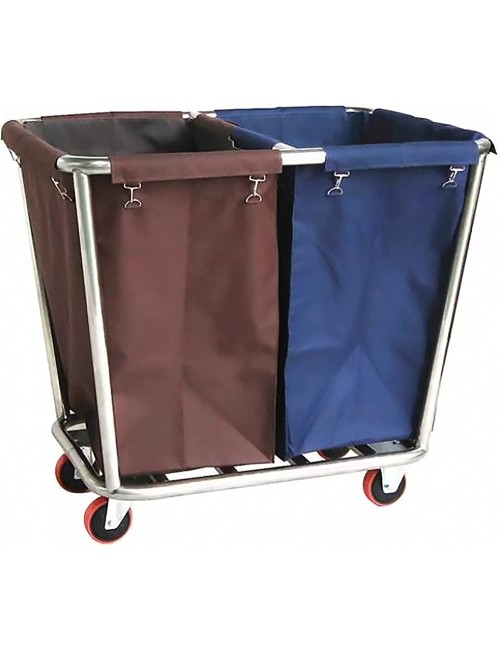 D-026-2 DOUBLE BARREL LINEN CART