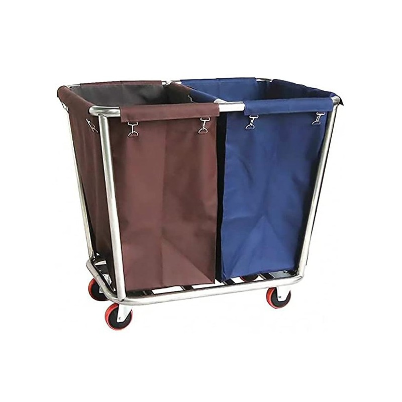 D-026-2 DOUBLE BARREL LINEN CART